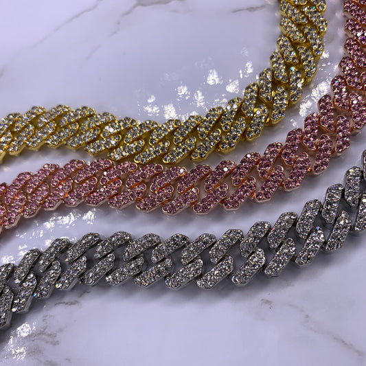 12 mm Prong Cuban Link Anklet