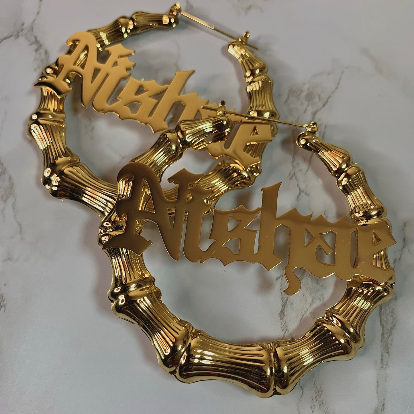 Custom Bamboo Earrings